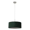 Luminaria colgante SPARKLED LIGHT cilíndrico, con pantalla E27 IP20, acero cepillado regulable