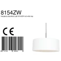 Steinhauer Luminaria colgante SPARKLED LIGHT cilíndrico, con pantalla E27 IP20, negro mate regulable