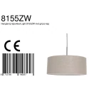 Steinhauer Luminaria colgante SPARKLED LIGHT cilíndrico, con pantalla E27 IP20, negro mate regulable