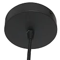 Steinhauer Luminaria colgante SPARKLED LIGHT cilíndrico, con pantalla E27 IP20, negro mate regulable
