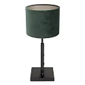 Steinhauer Luminaria de mesa STANG arriba, corto, con interruptor, con pantalla, con enchufe E27 IP20, negro mate regulable