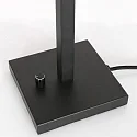 Steinhauer Luminaria de mesa STANG arriba, corto, con interruptor, con pantalla, con enchufe E27 IP20, negro mate regulable