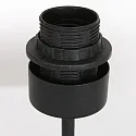 Steinhauer Luminaria de mesa STANG arriba, corto, con interruptor, con pantalla, con enchufe E27 IP20, negro mate regulable