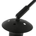 Steinhauer Luminaria de pared SPARKLED LIGHT semicircular, con pantalla, ajustable E27 IP20, negro mate 