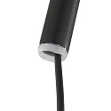 Steinhauer Luminaria de pared SPARKLED LIGHT semicircular, con pantalla, ajustable E27 IP20, negro mate 