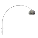 Steinhauer Luminaria de pared SPARKLED LIGHT semicircular, ajustable E27 IP20, acero cepillado 