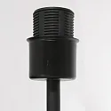 Steinhauer Luminaria de pared STANG con pantalla, con punto LED E27 IP20, negro mate 