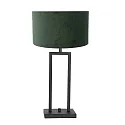 Steinhauer Luminaria de mesa STANG arriba, doble, con interruptor, con pantalla, con enchufe E27 IP20, negro mate regulable