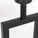 Steinhauer Luminaria de mesa STANG arriba, doble, con interruptor, con pantalla, con enchufe E27 IP20, negro mate regulable