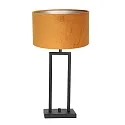 Steinhauer Luminaria de mesa STANG arriba, doble, con interruptor, con pantalla, con enchufe E27 IP20, negro mate regulable