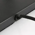 Steinhauer Luminaria de mesa STANG arriba, doble, con interruptor, con pantalla, con enchufe E27 IP20, negro mate regulable