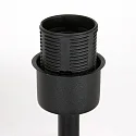 Steinhauer Luminaria de mesa STANG arriba, doble, con interruptor, con pantalla, con enchufe E27 IP20, negro mate regulable