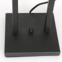 Steinhauer Luminaria de mesa STANG arriba, doble, con interruptor, con pantalla, con enchufe E27 IP20, negro mate regulable