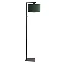Steinhauer Luminaria de pedestal STANG abajo, con interruptor, con pantalla, con enchufe E27 IP20, negro mate regulable