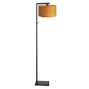 Steinhauer Luminaria de pedestal STANG abajo, con interruptor, con pantalla, con enchufe E27 IP20, negro mate regulable