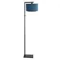 Steinhauer Luminaria de pedestal STANG abajo, con interruptor, con pantalla, con enchufe E27 IP20, negro mate regulable
