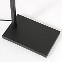 Luminaria de pedestal STANG abajo, con interruptor, con pantalla, con enchufe E27 IP20, negro mate regulable
