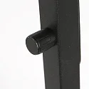 Steinhauer Luminaria de pedestal STANG abajo, con interruptor, con pantalla, con enchufe E27 IP20, negro mate regulable
