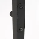Steinhauer Luminaria de pedestal STANG abajo, con interruptor, con pantalla, con enchufe E27 IP20, negro mate regulable