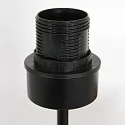 Luminaria de mesa ANIMAUX - SURICATE arriba, con interruptor, con pantalla, con enchufe E27 IP20, negro mate 