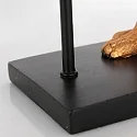 anne light & home Luminaria de mesa ANIMAUX - SURICATE arriba, con interruptor, con pantalla, con enchufe E27 IP20, negro mate 