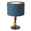 anne light & home Luminaria de mesa ANIMAUX - OURSES arriba, con interruptor, con pantalla, con enchufe E27 IP20, negro mate 