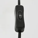 Luminaria de mesa ANIMAUX - OURSES arriba, con interruptor, con pantalla, con enchufe E27 IP20, negro mate 