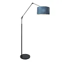 Steinhauer Luminaria de pedestal PRESTIGE CHIC cilíndrico, con interruptor, con pantalla, con brazo articulado, con enchufe E27 IP20