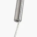 Steinhauer Luminaria de pared SPARKLED LIGHT cilíndrico, con interruptor, con pantalla, con enchufe, ajustable E27 IP20, acero cepillado 