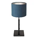 Steinhauer Luminaria de mesa STANG arriba, con interruptor, con pantalla, con enchufe E27 IP20, negro mate regulable