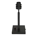 Steinhauer Luminaria de mesa STANG arriba, con interruptor, con pantalla, con enchufe E27 IP20, negro mate regulable