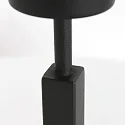 Steinhauer Luminaria de mesa STANG arriba, con interruptor, con pantalla, con enchufe E27 IP20, negro mate regulable