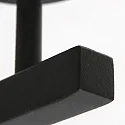 Steinhauer Luminaria de pared STANG arriba, cilíndrico, con pantalla E27 IP20, negro mate regulable