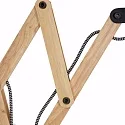 Mexlite Luminaria de pared DION con interruptor, con enchufe, ajustable, cónico E14 IP20, negro mate 