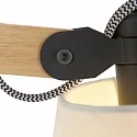 Mexlite Mexlite Wall luminaire DION, 1 flame, beech