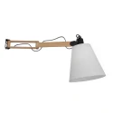 Mexlite Luminaria de pared DION con interruptor, con brazo articulado, con enchufe, cónico E14 IP20, negro mate 