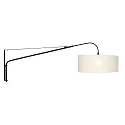 Steinhauer Luminaria de pared ELEGANT CLASSY con interruptor, con pantalla, con alivio de tensión, con enchufe, ajustable E27 IP20