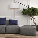 Steinhauer Luminaria de pared ELEGANT CLASSY con interruptor, con pantalla, con alivio de tensión, con enchufe, ajustable E27 IP20