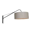 Steinhauer Luminaria de pared ELEGANT CLASSY con interruptor, con pantalla, con alivio de tensión, con enchufe, ajustable E27 IP20