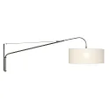 Steinhauer Luminaria de pared ELEGANT CLASSY con interruptor, con pantalla, con alivio de tensión, con enchufe, ajustable E27 IP20