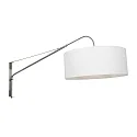 Steinhauer Luminaria de pared ELEGANT CLASSY con interruptor, con pantalla, con alivio de tensión, con enchufe, ajustable E27 IP20