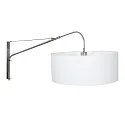 Steinhauer Luminaria de pared ELEGANT CLASSY con interruptor, con pantalla, con alivio de tensión, con enchufe, ajustable E27 IP20