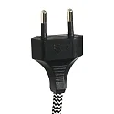Steinhauer Luminaria de pared ELEGANT CLASSY con interruptor, con pantalla, con alivio de tensión, con enchufe, ajustable E27 IP20