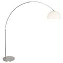 Steinhauer Luminaria de pedestal SPARKLED LIGHT semicircular, con interruptor, con pantalla, con enchufe, ajustable E27 IP20
