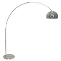 Steinhauer Luminaria de pedestal SPARKLED LIGHT semicircular, con interruptor, con pantalla, con enchufe, ajustable E27 IP20