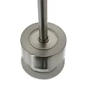 Steinhauer Luminaria colgante SPARKLED LIGHT cilíndrico, con pantalla E27 IP20, acero cepillado regulable