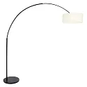 Steinhauer Luminaria de pedestal SPARKLED LIGHT cilíndrico, con interruptor, con pantalla, con enchufe, ajustable E27 IP20