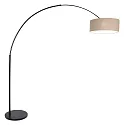 Steinhauer Luminaria de pedestal SPARKLED LIGHT cilíndrico, con interruptor, con pantalla, con enchufe, ajustable E27 IP20