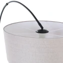 Steinhauer Luminaria de pedestal SPARKLED LIGHT cilíndrico, con interruptor, con pantalla, con enchufe, ajustable E27 IP20