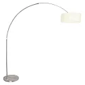 Steinhauer Luminaria de pedestal SPARKLED LIGHT cilíndrico, con interruptor, con pantalla, con enchufe, ajustable E27 IP20
